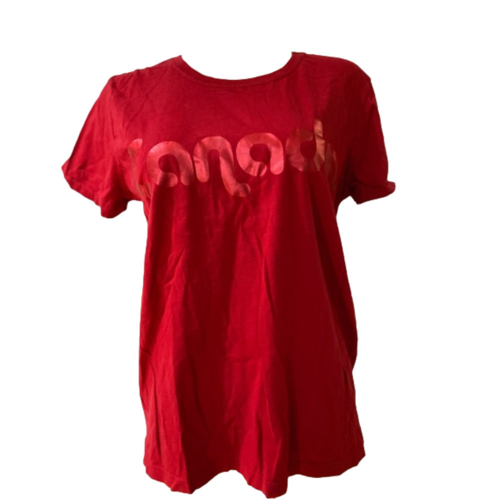 CANADA Joe Fresh Lady’s Plus Size XL Short Sleeve Red Tee Canada Day July 1